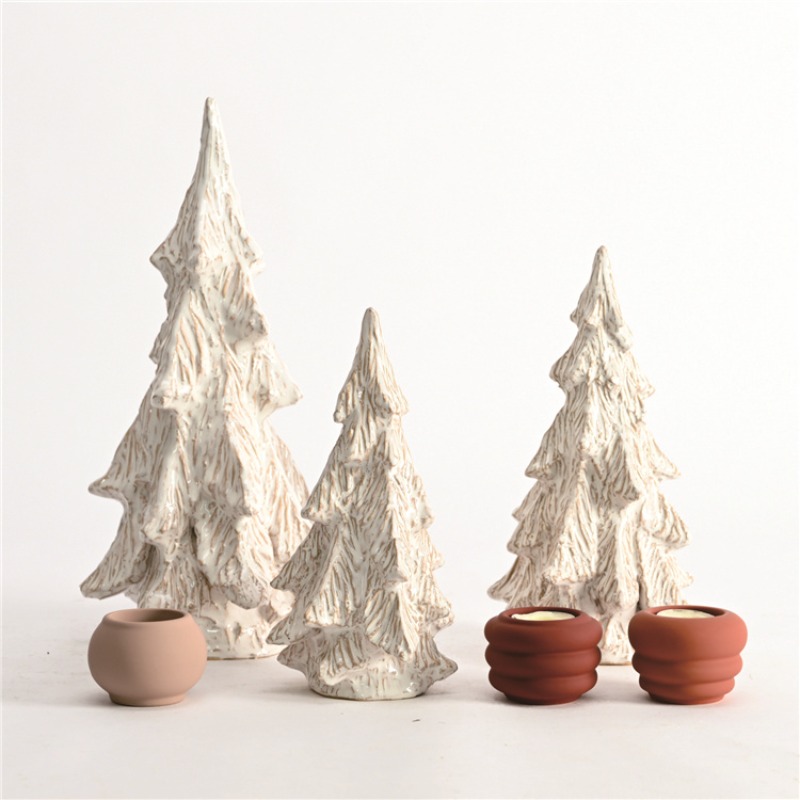 Interior Design Scandinavian - Holiday Glaze Decorations Christmas Tree Ceramic