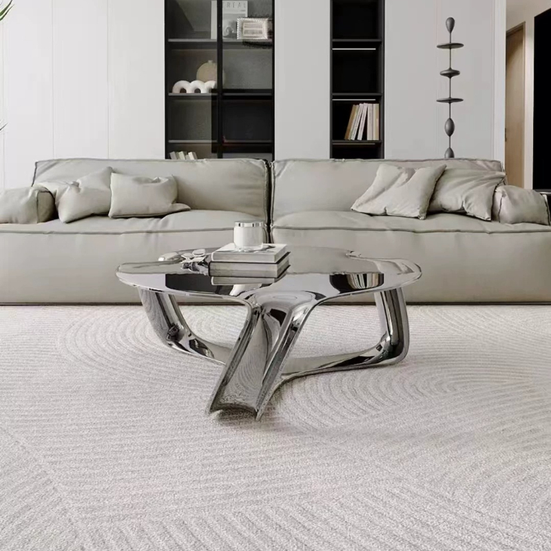 Interior Design Scandinavian - High-End Designer Coffee Table with Cloud-Shaped
