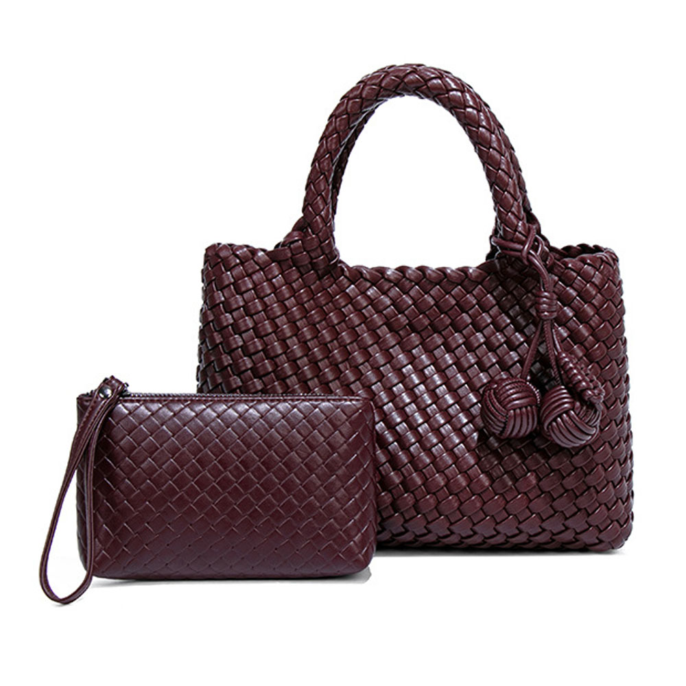 Interior Design Style - Woven Shopper Bag Fashionable Top Handle