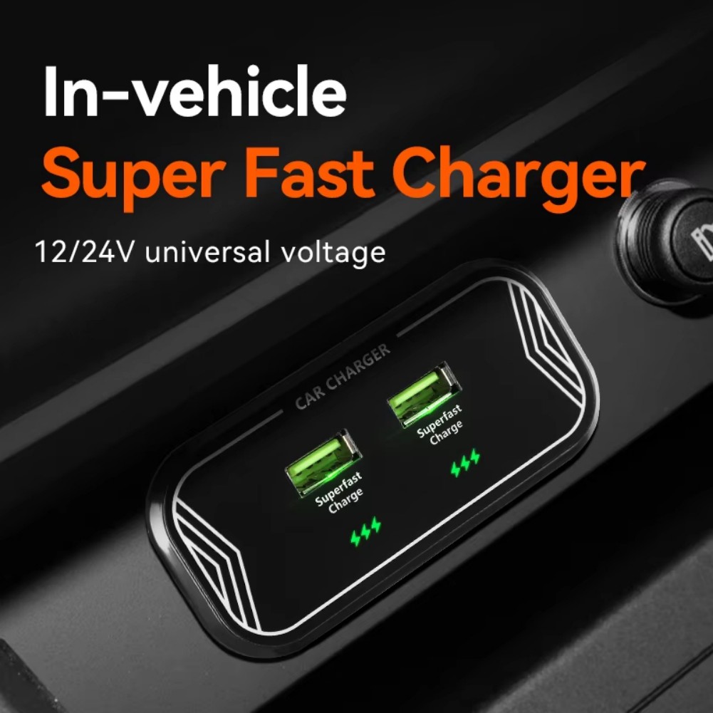 Interior Design Output - Car Interior Black 45W Car Charger