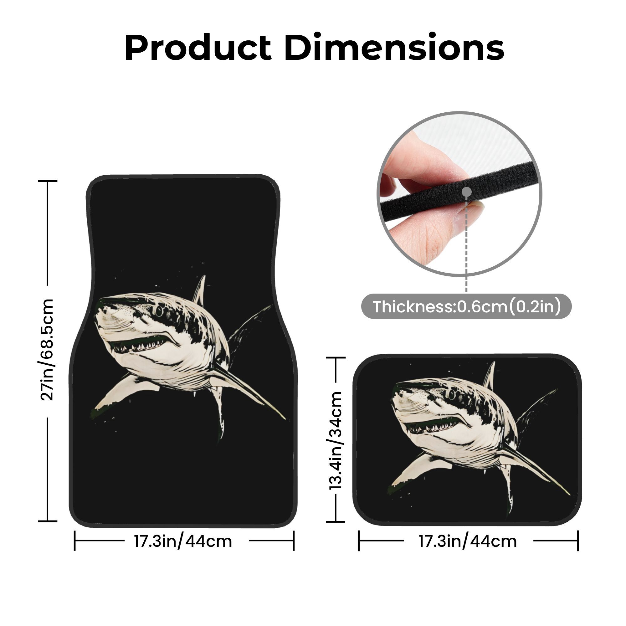 4pcs Retro Sketch Shark Car Fl - Interior Design Sketch 评论和价格