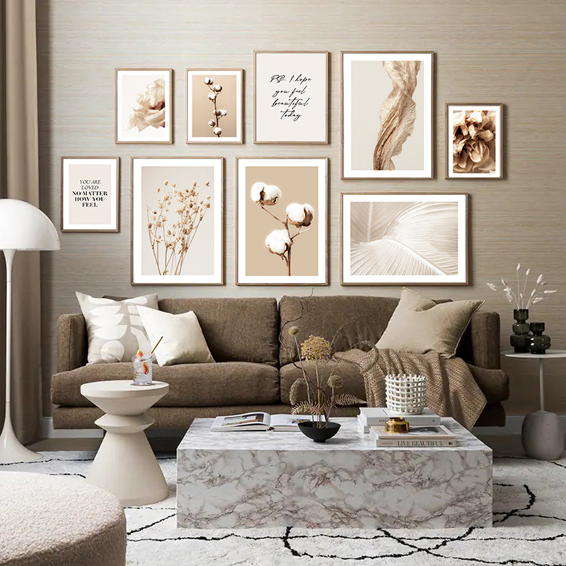 Boho Flower Pictures for Home  - Interior Design Studio 评论和价格