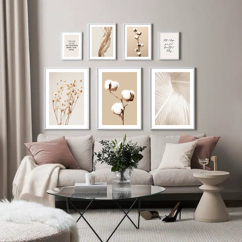 Boho Flower Pictures for Home  - Interior Design Studio 评论和价格