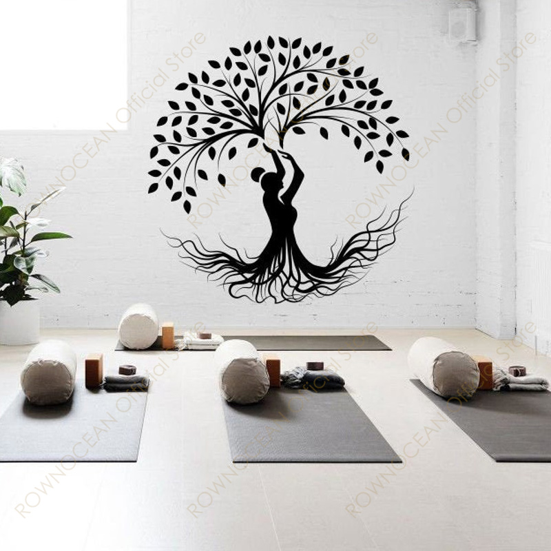 Creative Design Yoga Tree Wall - Interior Design Studio 评论和价格