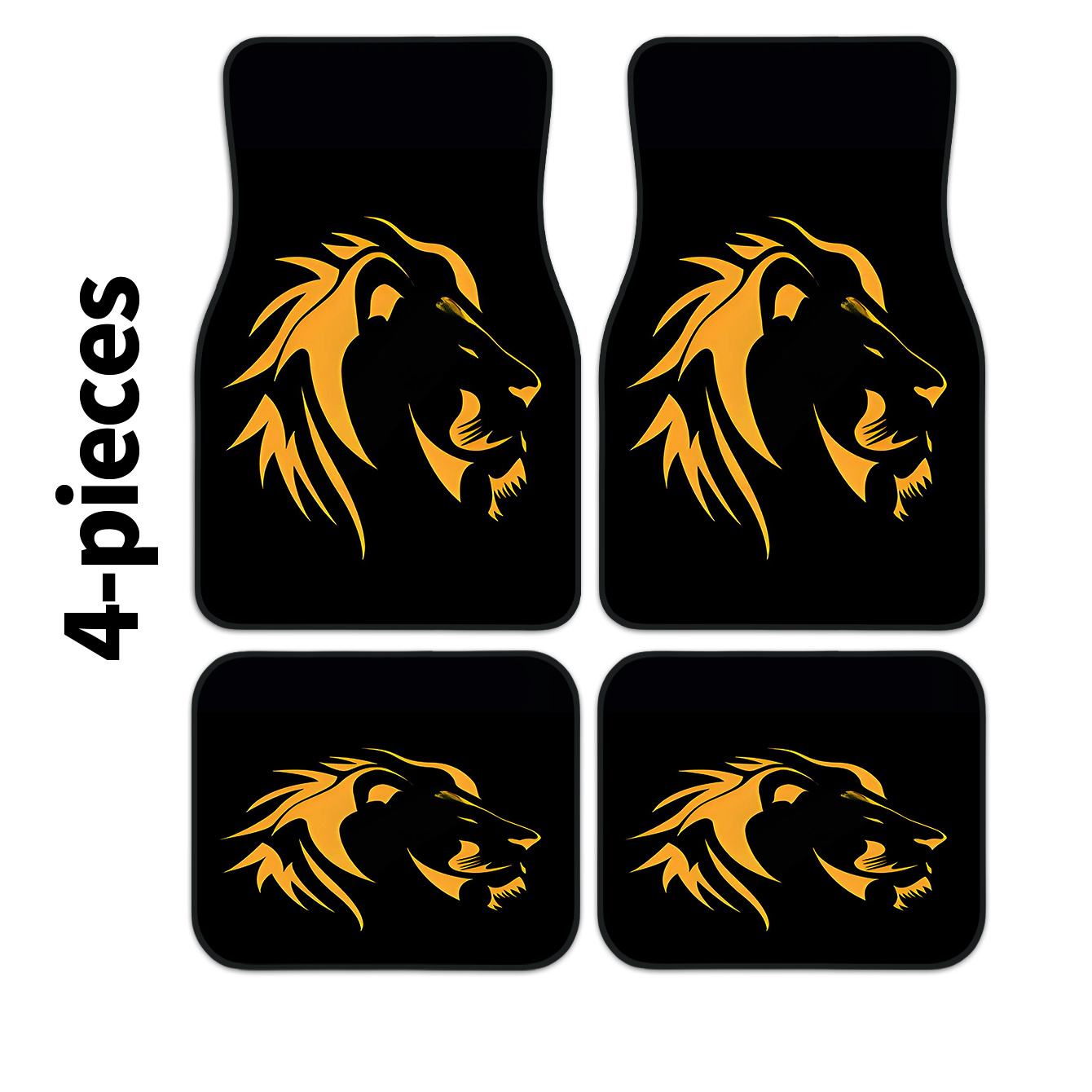 4pcs Auto Floor Mats With Lion - Interior Design Visualizer 评论和价格