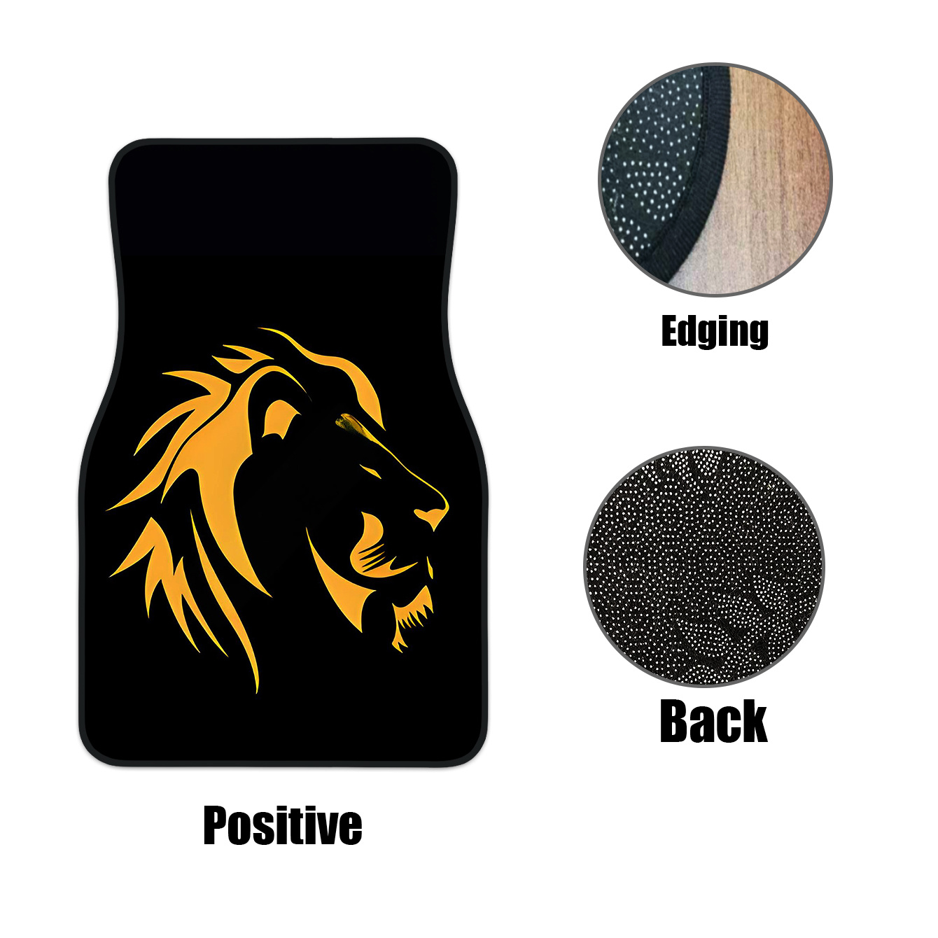 4pcs Auto Floor Mats With Lion - Interior Design Visualizer 评论和价格