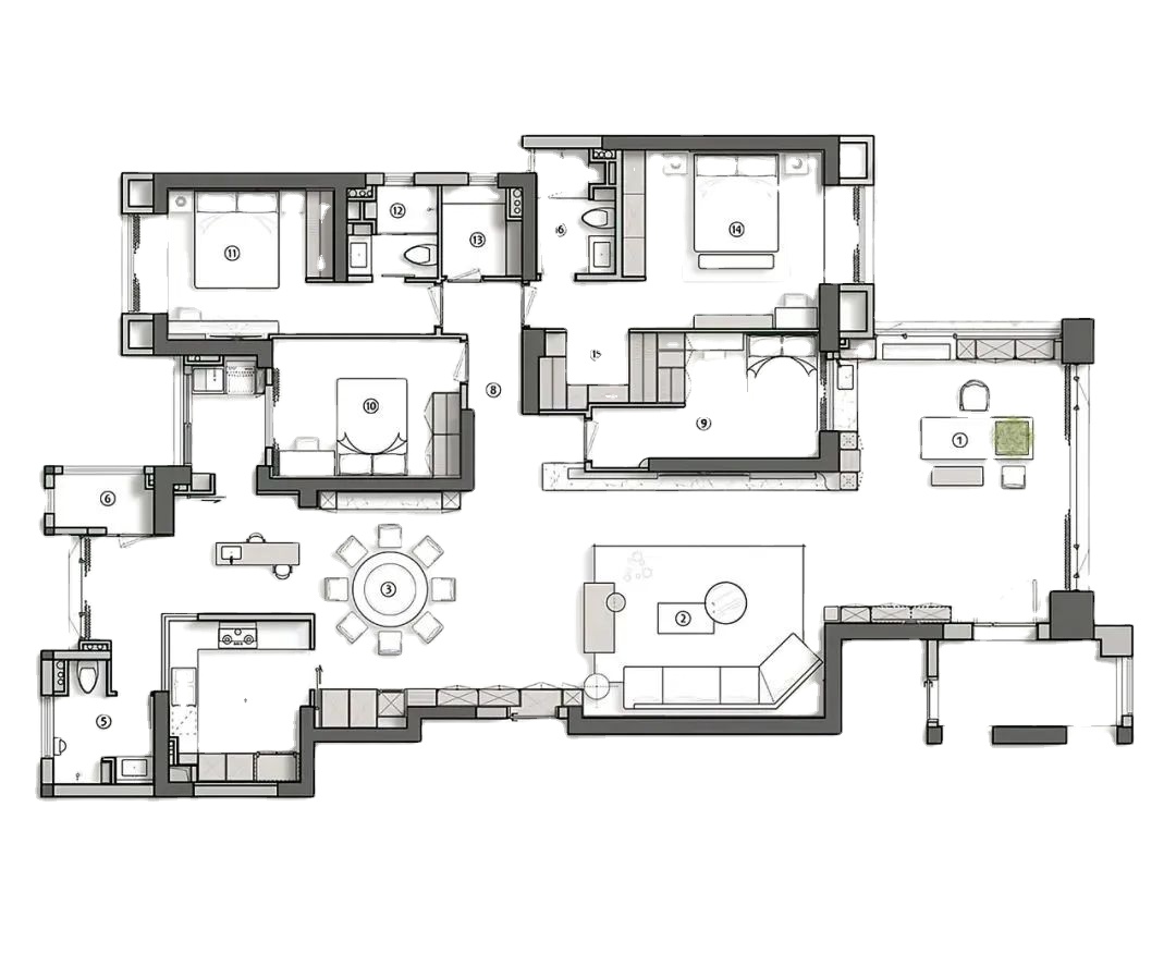 Sanhai House Plans Interior De - Interior Design And Construction 评论和价格