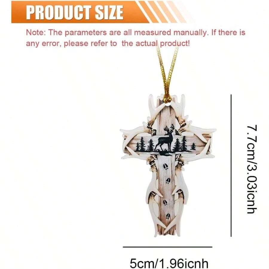 Deer Antler Cross Car Rearview - Interior Design Style 评论和价格