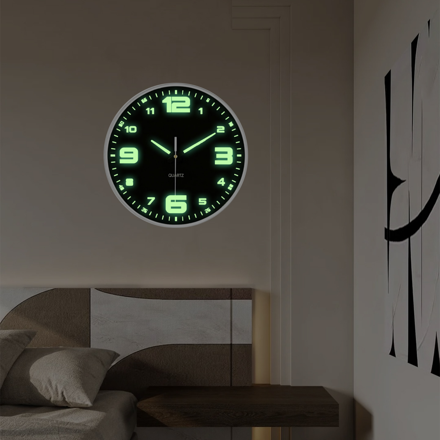 2026 New Night Glow Wall Clock - Interior Design Studio 评论和价格
