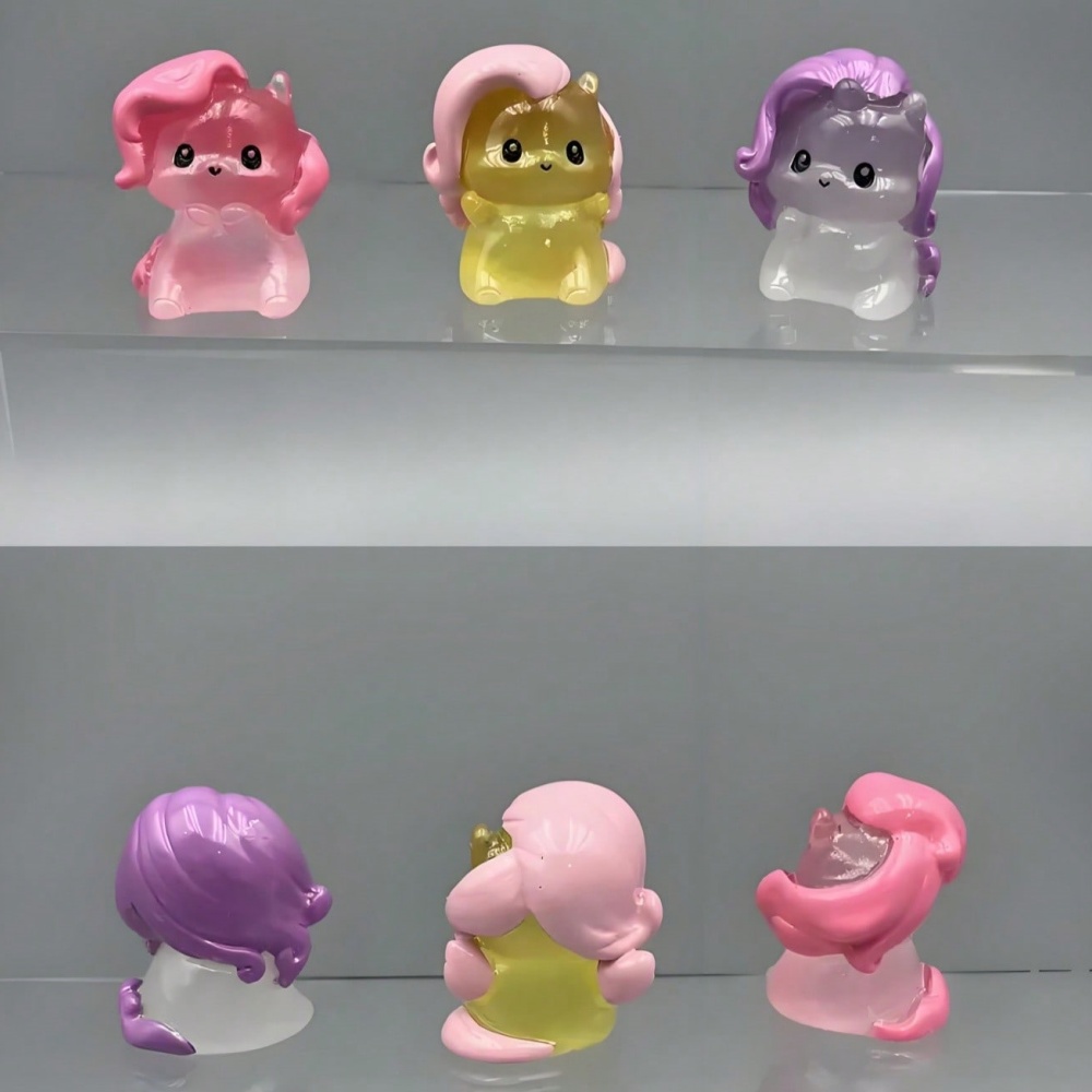 6 pcs Cute Cartoon Statue, Han - Interior Design Office 评论和价格