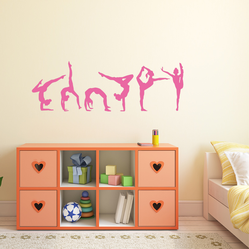 Set of 6 Gymnast Gymnastics Wa - Interior Design Studio 评论和价格