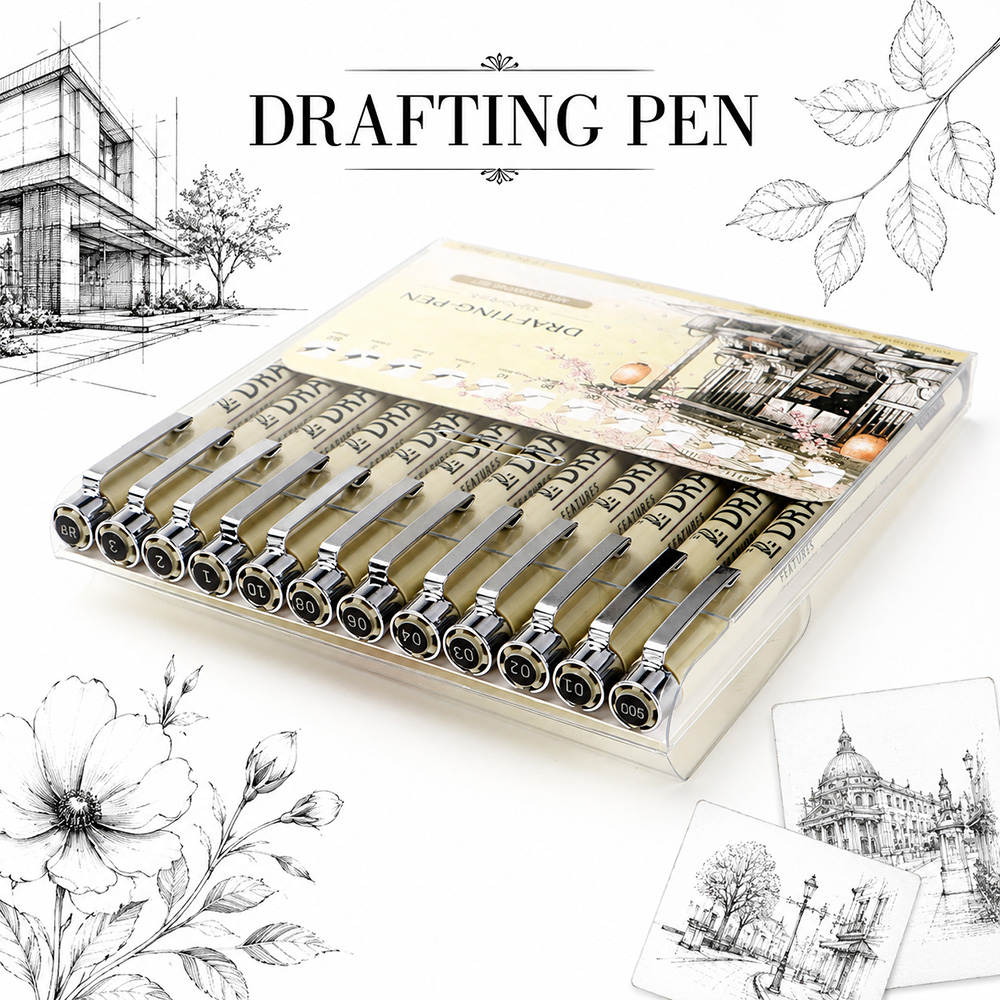 12 Size Fine Line Micron Pens  - Interior Design Sketch 评论和价格