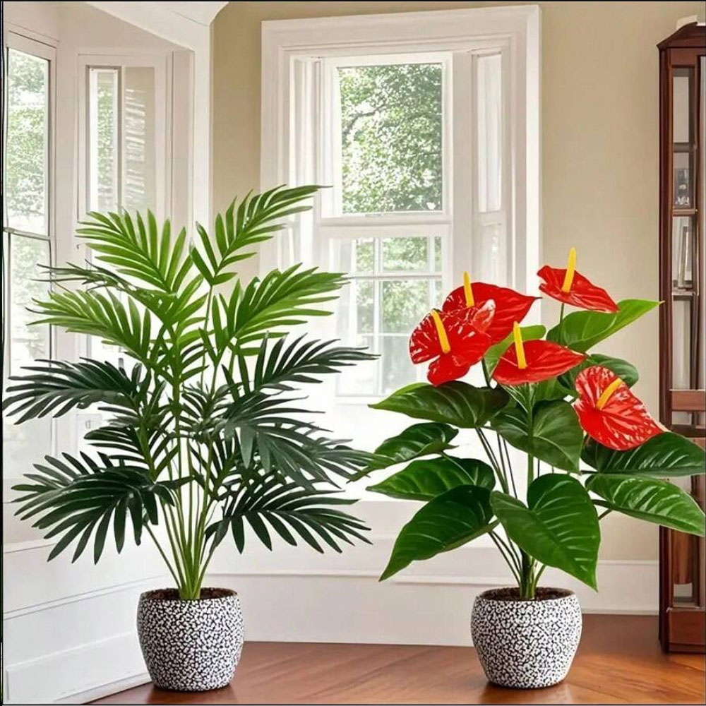 2sets Large Artificial Palm Pl - Interior Design Office 评论和价格