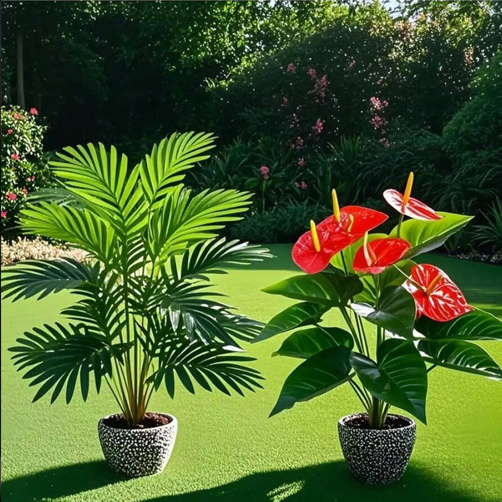 2sets Large Artificial Palm Pl - Interior Design Office 评论和价格