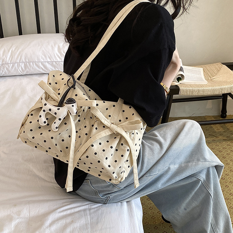 New Fashion Polka Dot Tote Bag - Interior Design Style 评论和价格